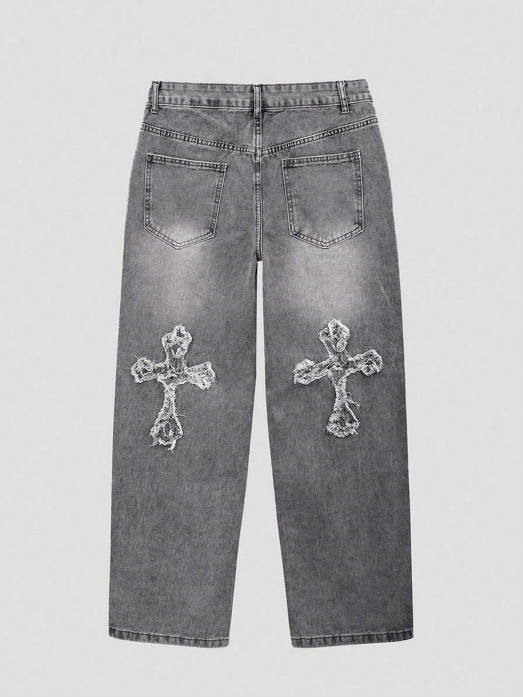 Calça Beggy Jeans grungre cruzado