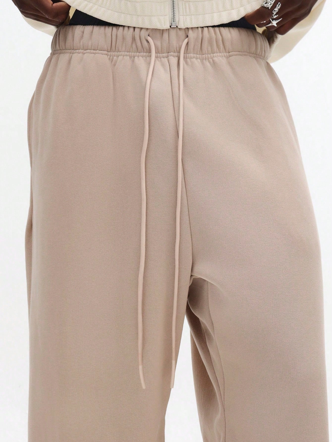 Calça Jogger Moletom Bege