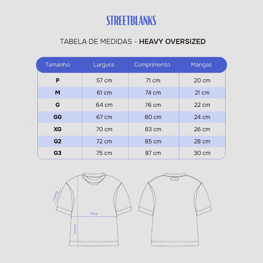 Camiseta Heavy oversized