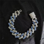 Colar Cubano Azulado