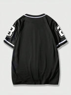 Camisa Aberta Beiseboll NY Preta