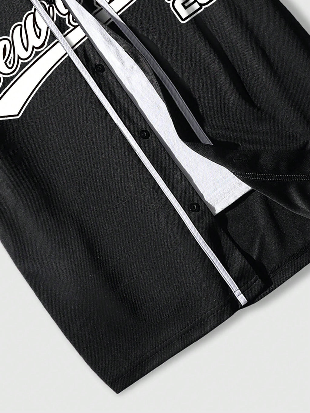 Camisa Aberta Beiseboll NY Preta