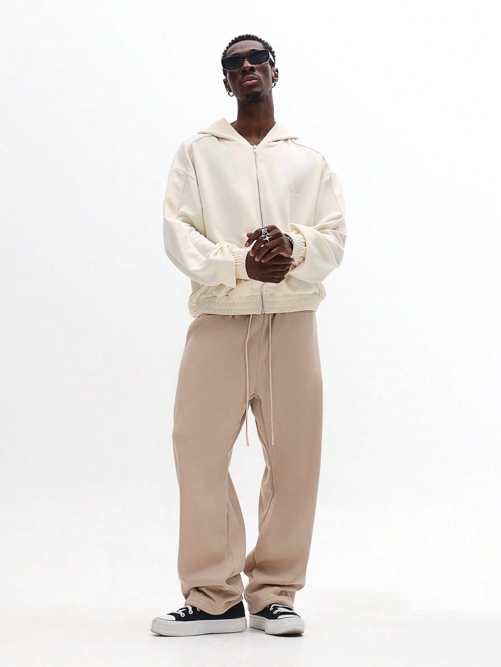 Calça Jogger Moletom Bege