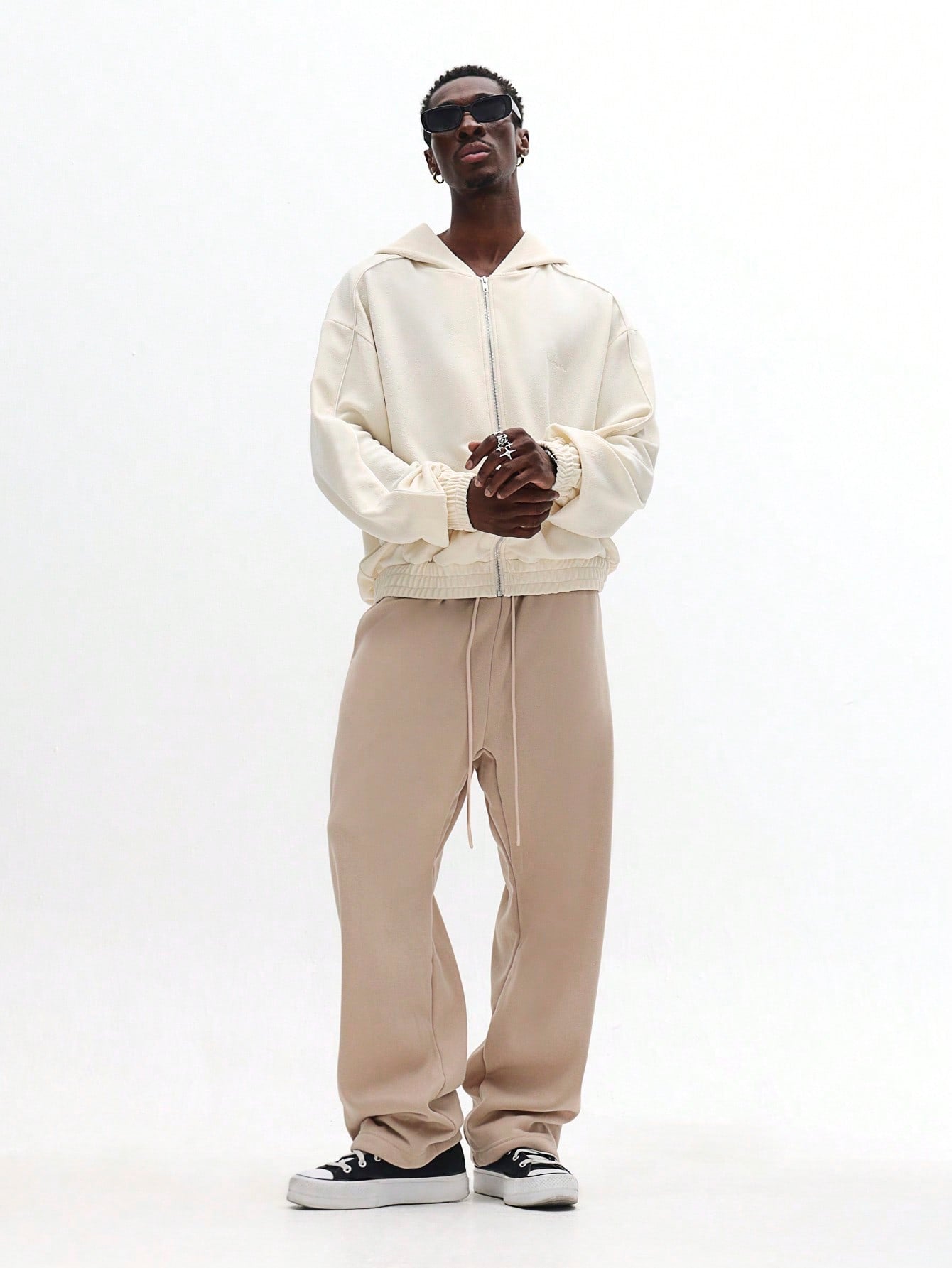 Calça Jogger Moletom Bege