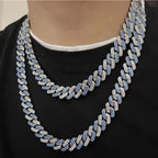 Colar Cubano Azulado