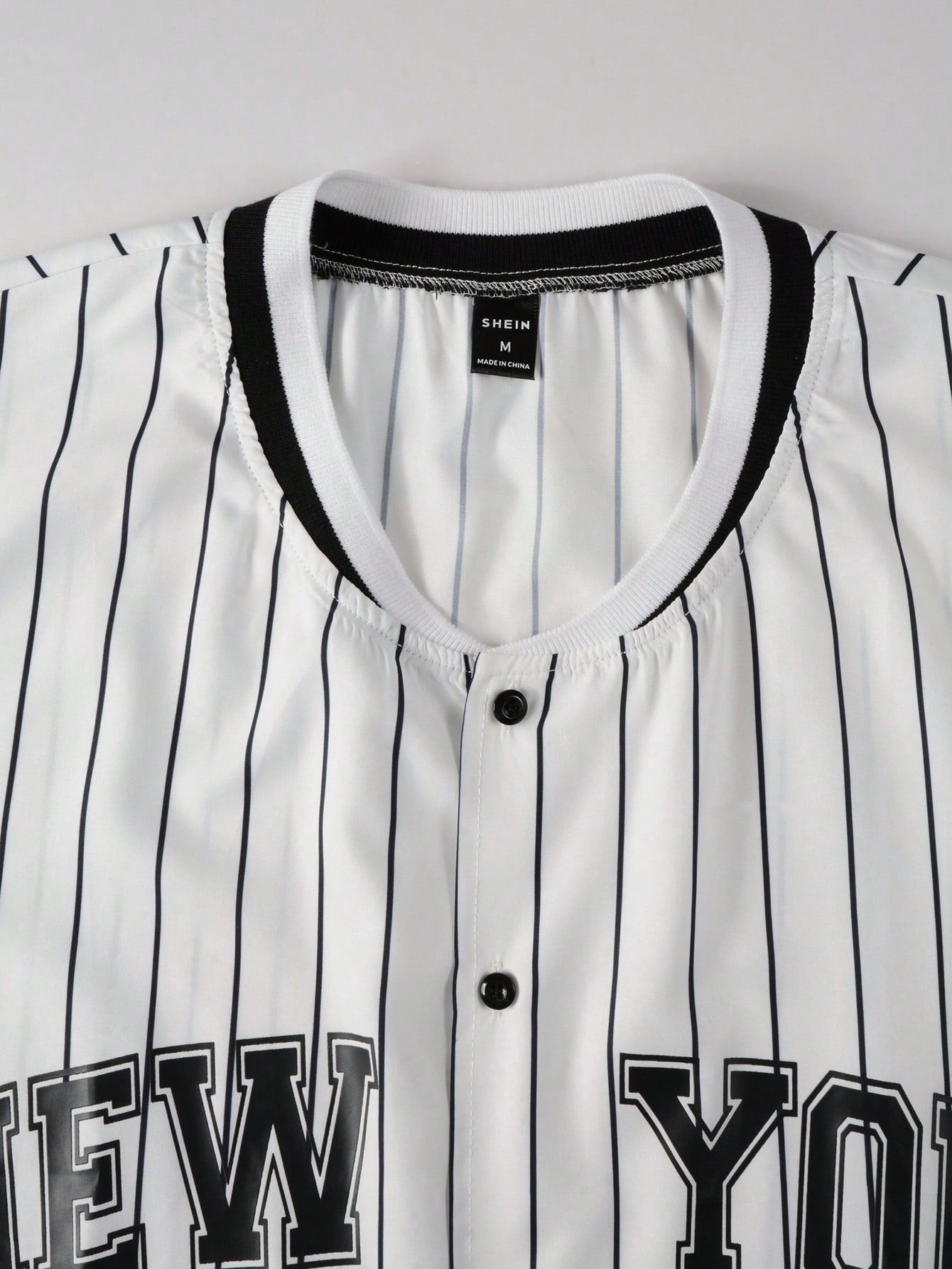 Camisa Aberta Beiseboll NY white