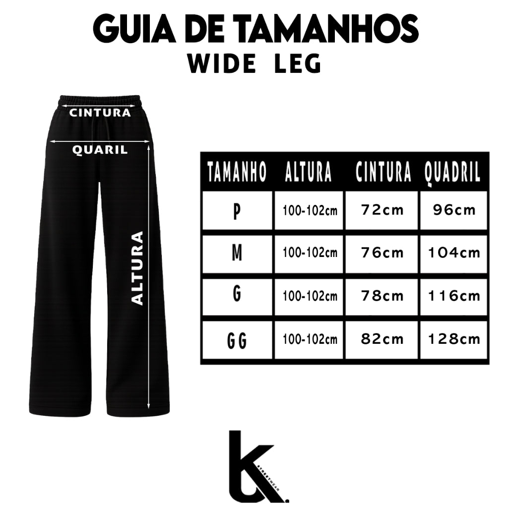 Calça Wid Leg Unissex
