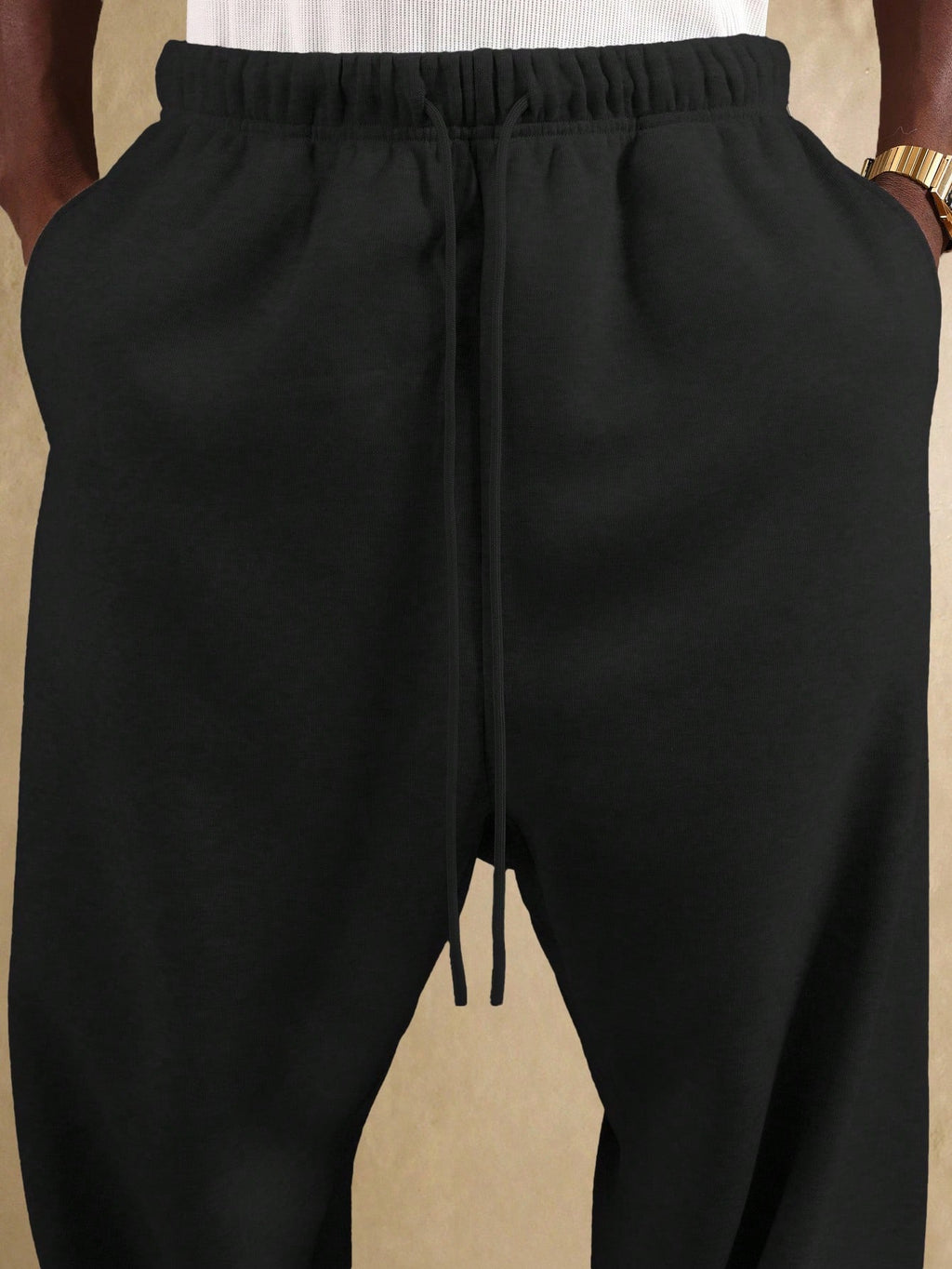 Calça Jogger Moletom Preto