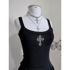 Regata Grungre de cruz feminino