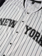 Camisa Aberta Beiseboll NY white